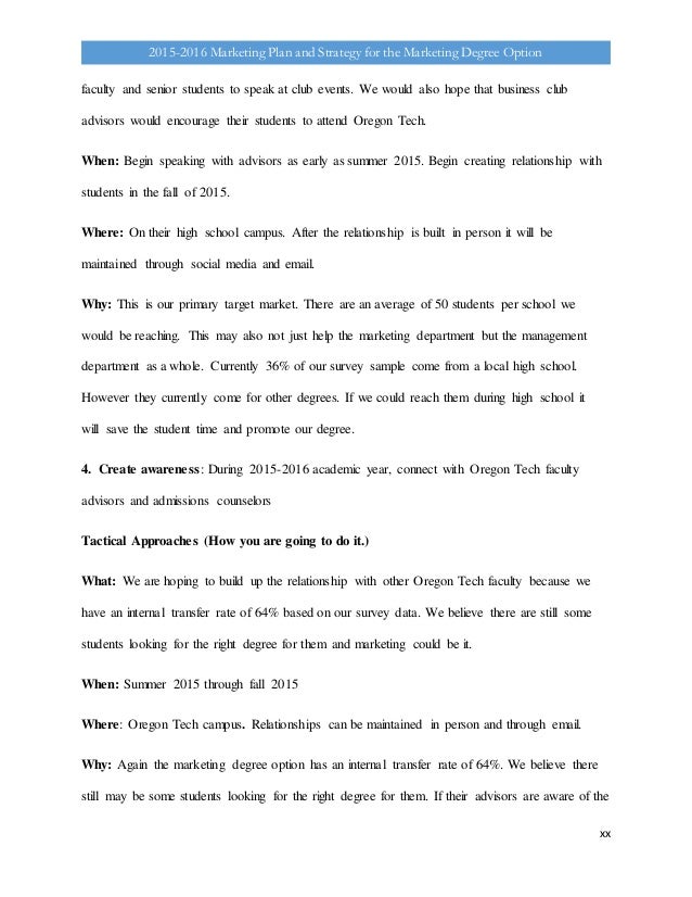 Marketing college papers