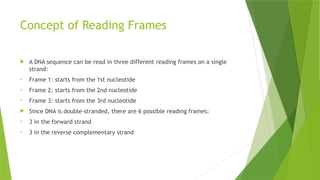 Comprehensive Guide to Detecting Open Reading Frames in DNA Sequences ...