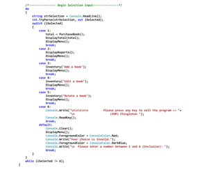 Bookstore-Project | PPT | Free Download