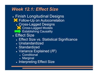 Mixed Effects Models - Effect Size | PDF
