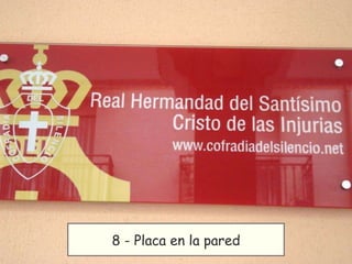 8 - Placa en la pared 