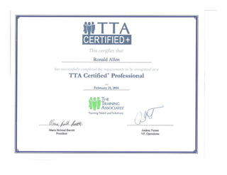 TTA Certified Plus 500