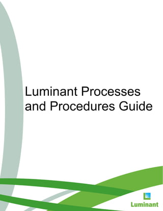 Luminant Processes
and Procedures Guide
 