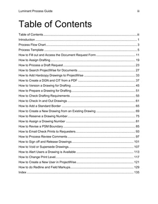 Document Control Process Projectwise Document Control Process Guide (1) | PDF
