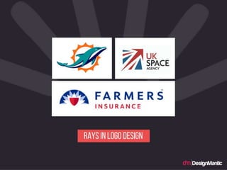 Rays in logo design.
 