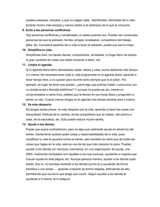 20 Formas De Reducir El EstréS