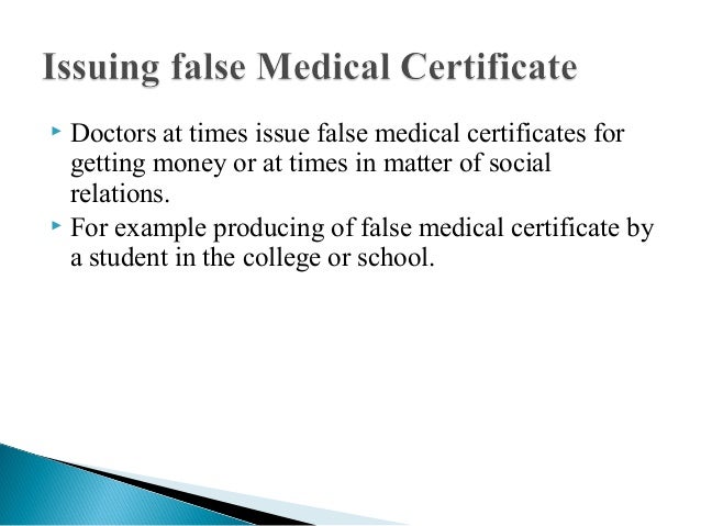 getting a medical certificate