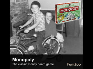 Monopoly
The classic money board game. See the latest versions here: www.hasbro.com/...

 