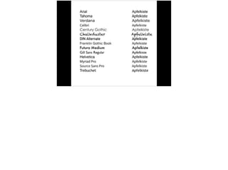 Die 20 größten Fehler in der Typografie