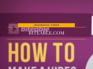 biteable.com
I N F O G R A P H I C V I D E O S
 