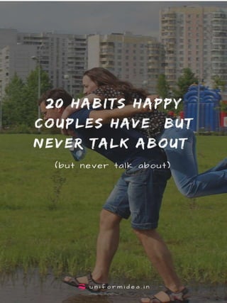 20 habits of happy couples