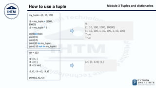 Python PCEP Tuples and Dictionaries | PPT