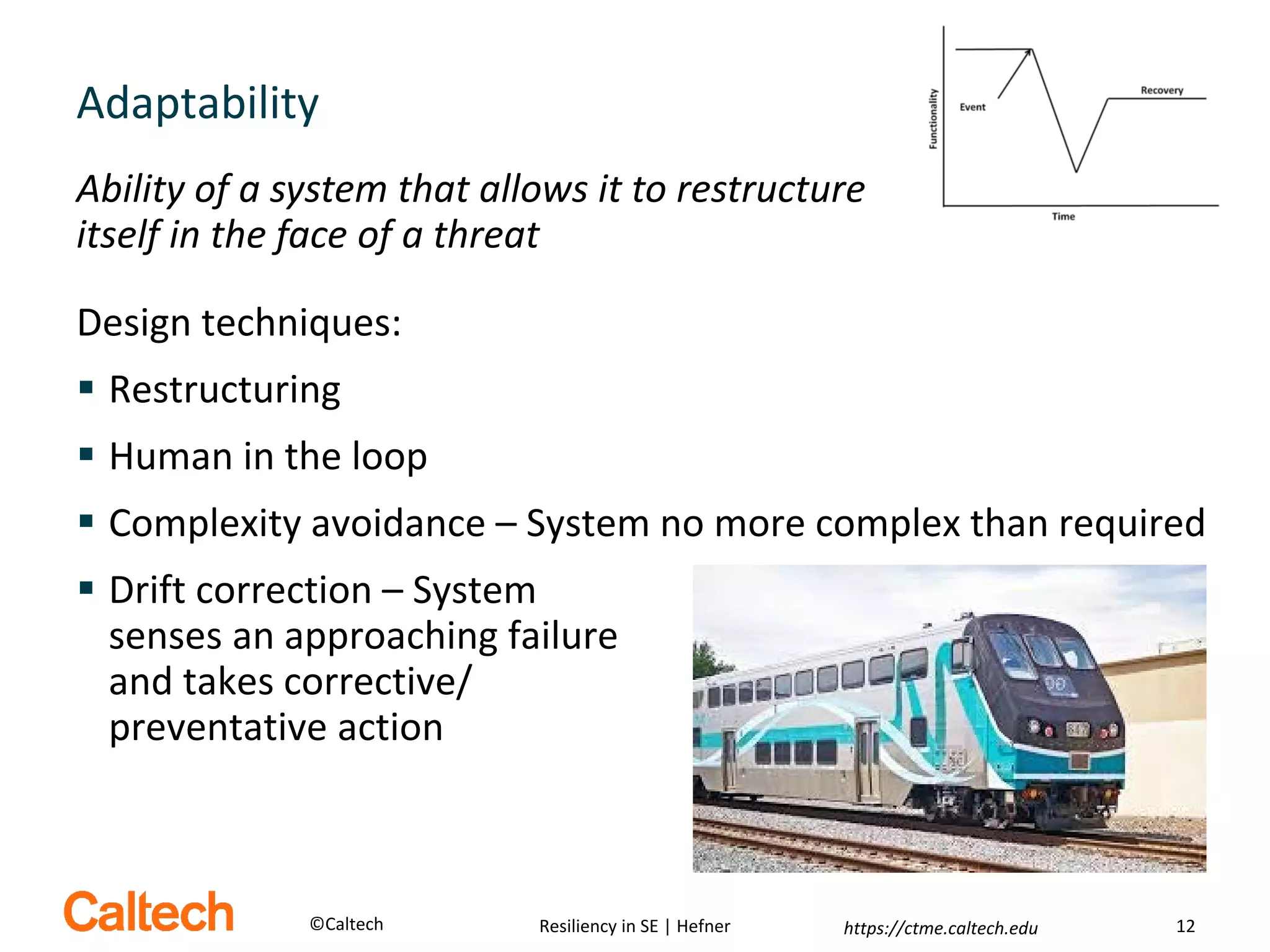 Resiliency in Systems Engineering