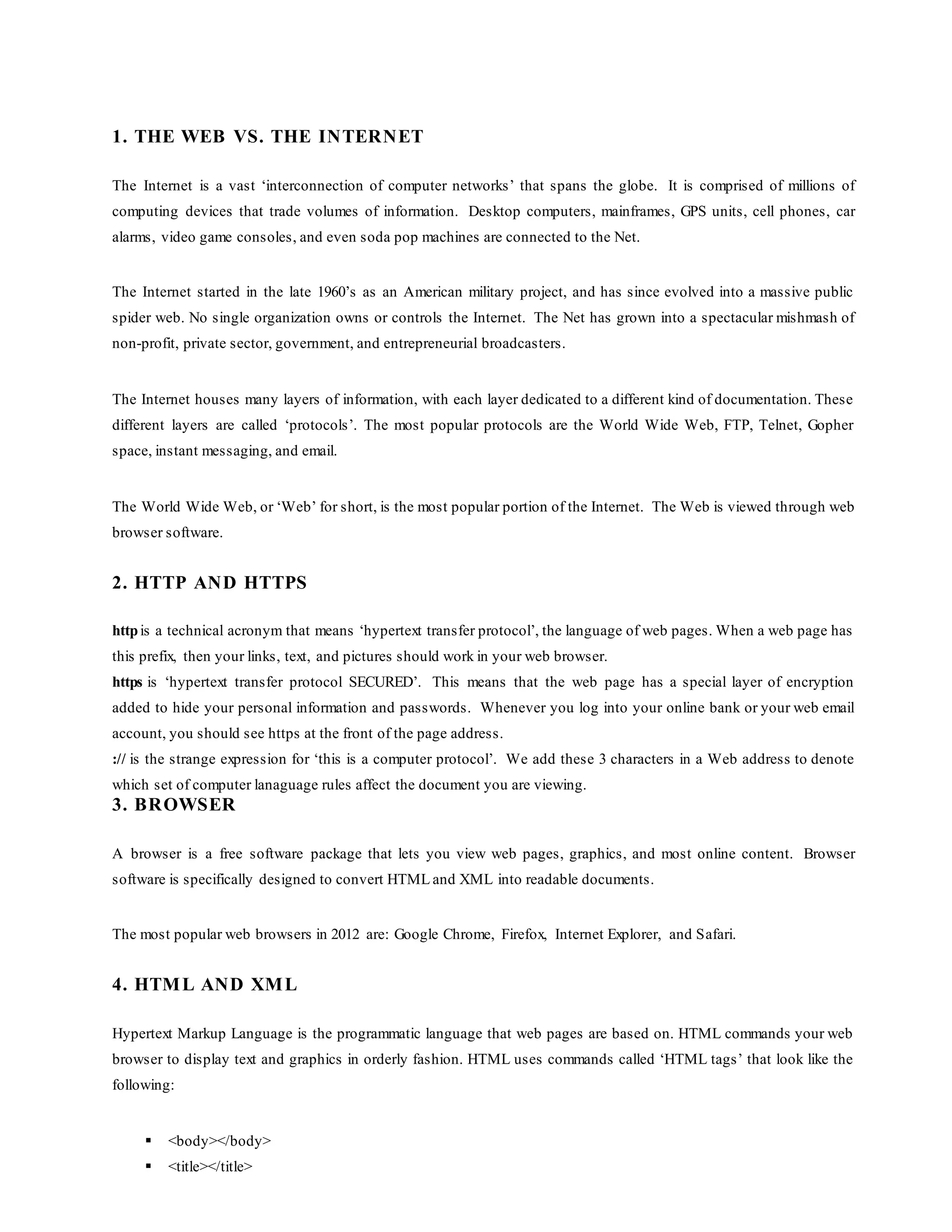 20 internet terms | DOCX