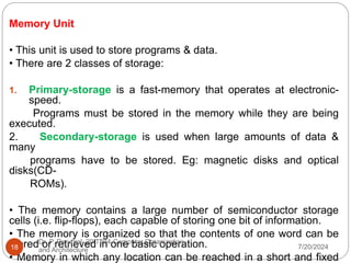 Storage Unit Or Memory Unit Chart.pdf 20IT204-Computer Organization and Architecture-Lecture 1.pptx