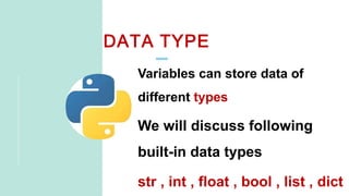 Python Data Types with realistical approach.pptx