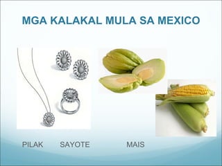 MGA KALAKAL MULA SA MEXICO PILAK SAYOTE MAIS 