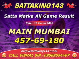 ONLINE SATTA MATKA TIPS AND GAME