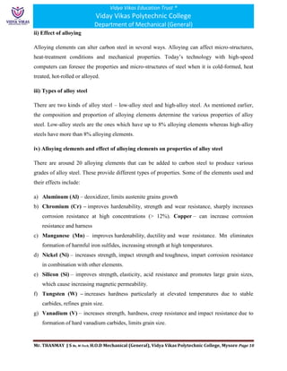 Materials for Engineering Unit II