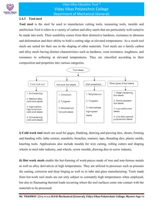 Materials for Engineering Unit II