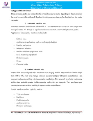 Materials for Engineering Unit II