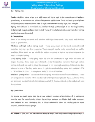 Materials for Engineering Unit II