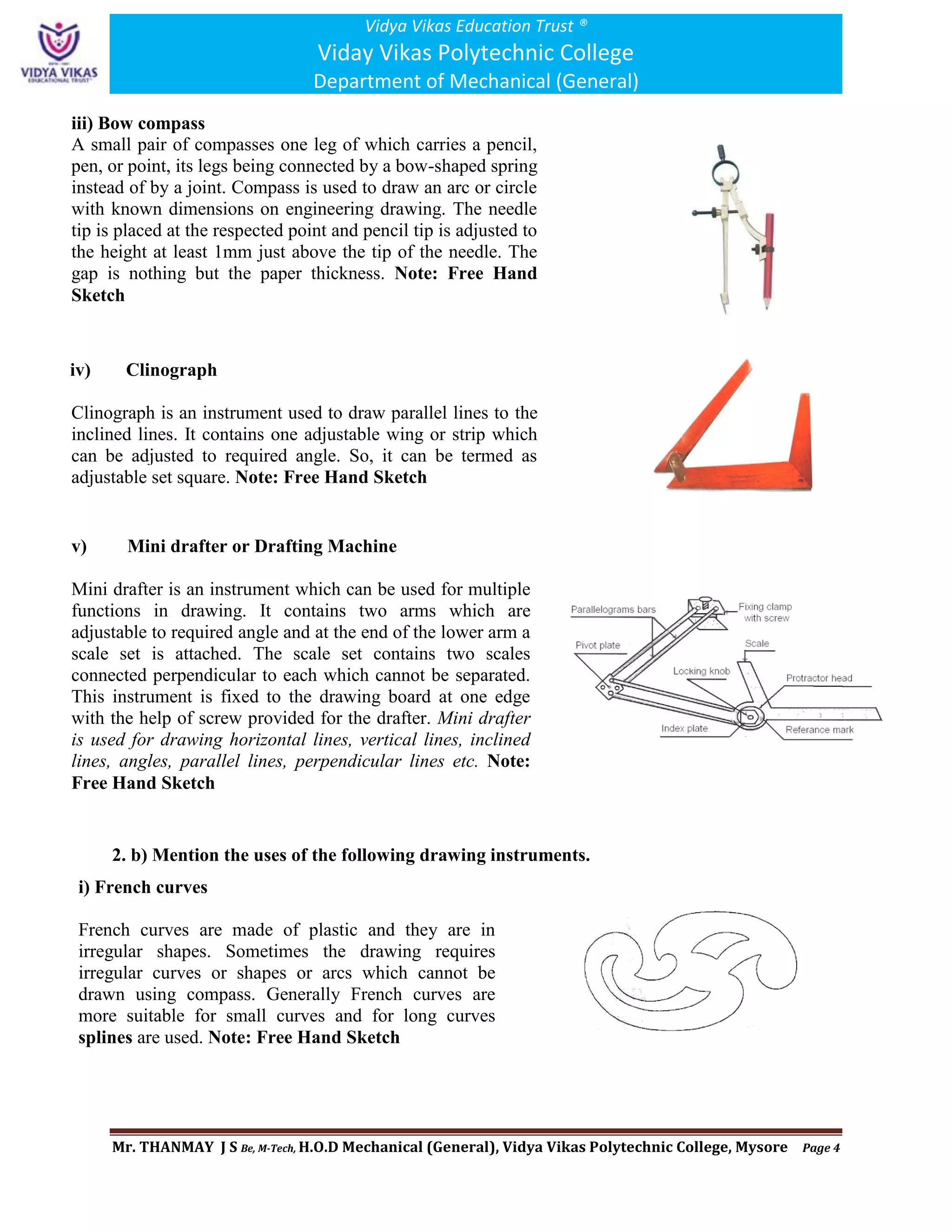 Computer Aided Engineering Drawing 20ME12P DTE Karnataka