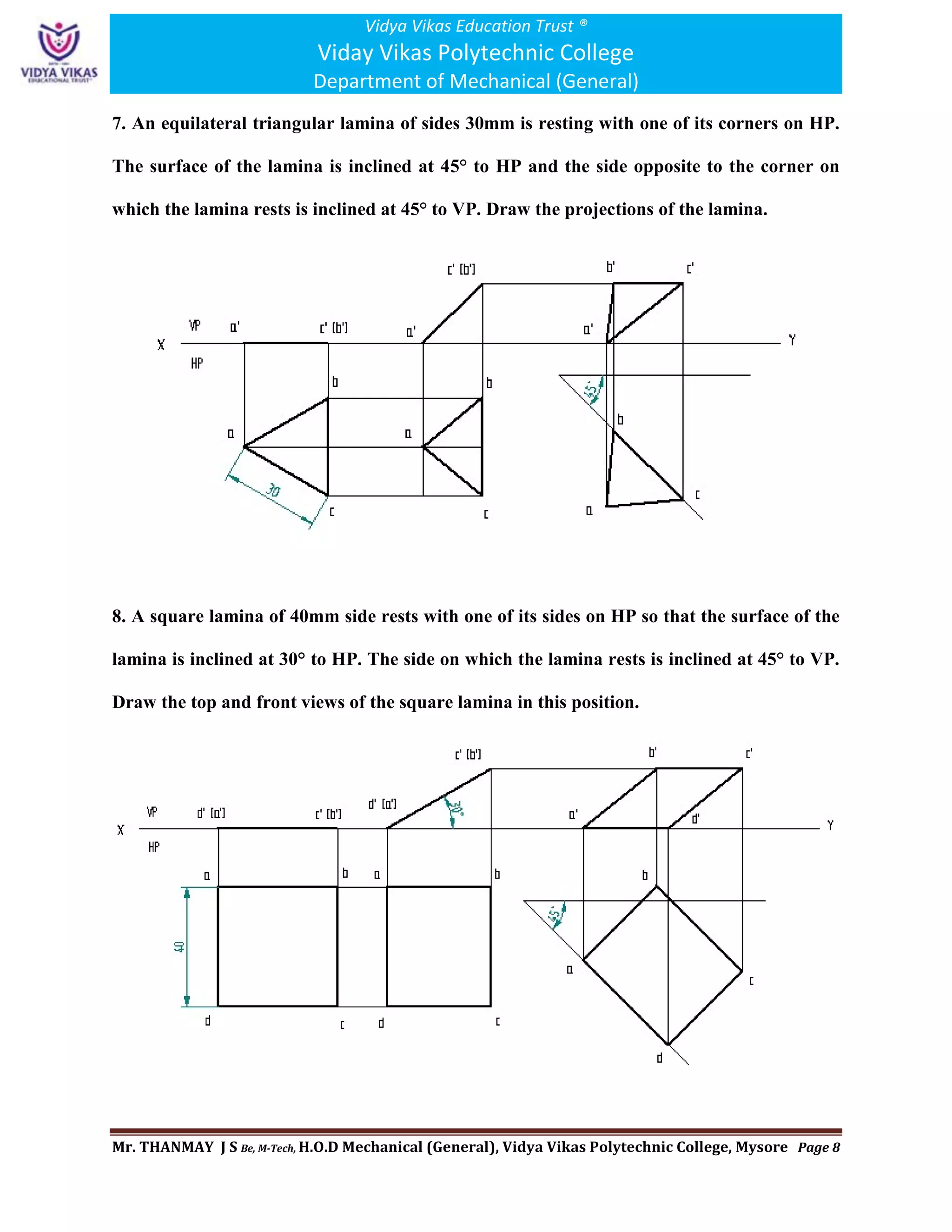 Computer Aided Engineering Drawing 20ME12P Unit – 02 Part 03 ...