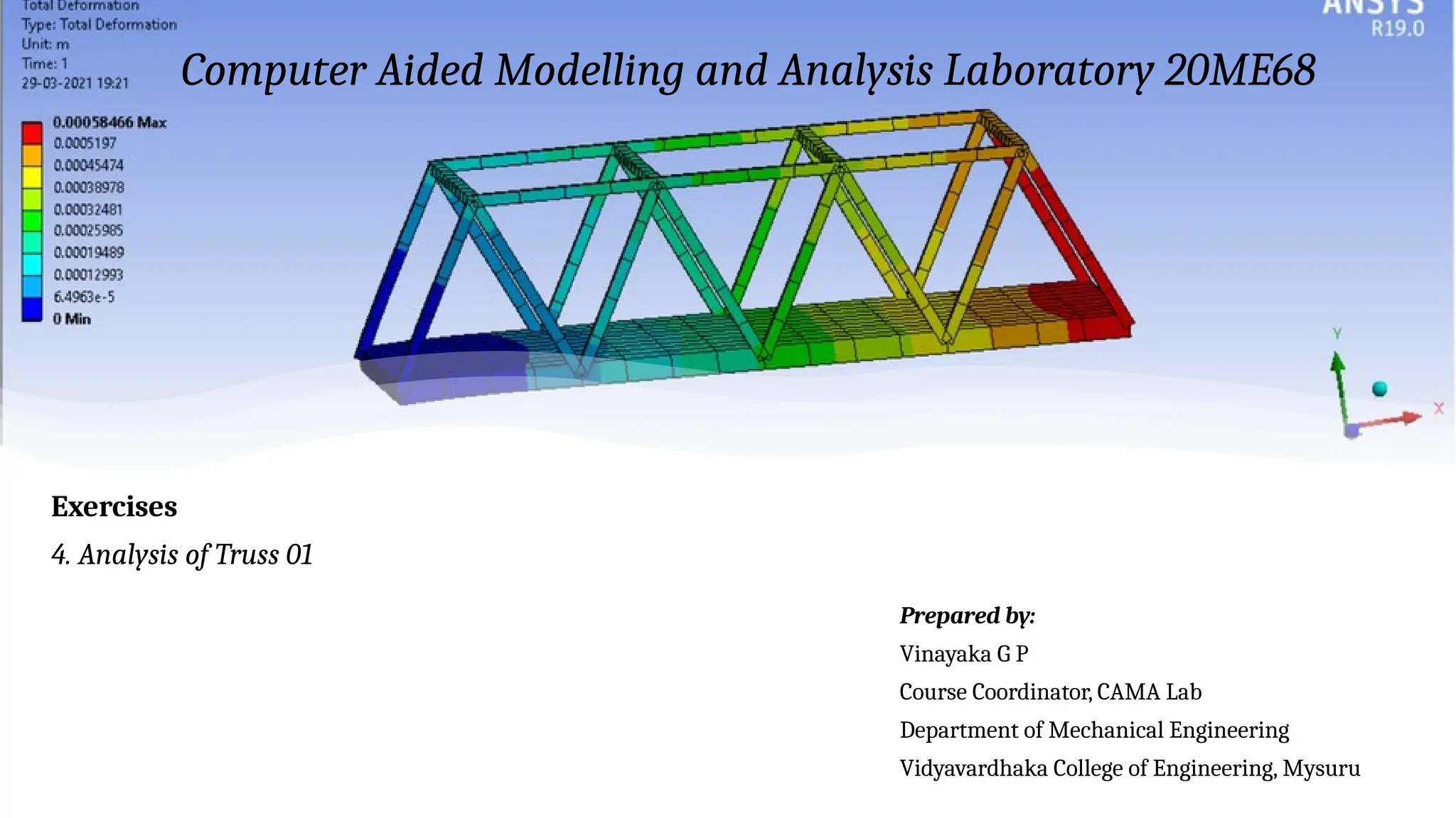 Truss Analysis Module 20ME68_Analysis of Trusses BY ANSYS .pptx