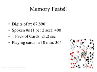 Memory Feats!!




http://www.recordholders.org/en/list/memory.html#pi
 