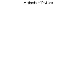 Methods of Division
 