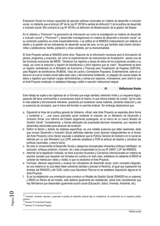 Ministerio de Desarrollo e Inclusión Social (MIDIS): Génesis de la ...