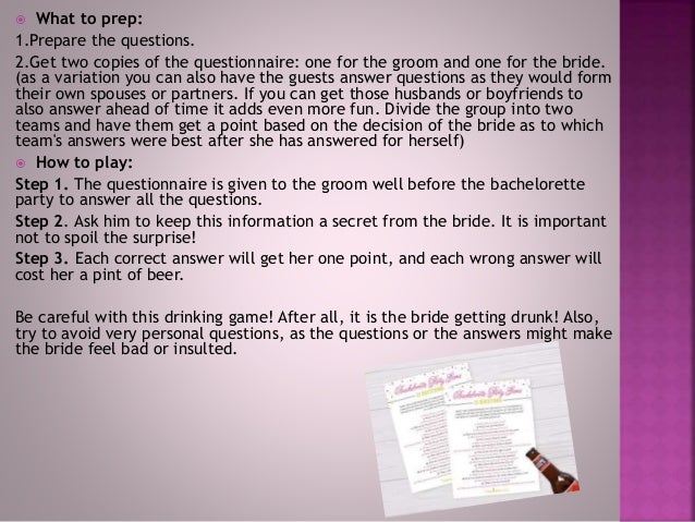 Most Popular Bachelorette Party Games In 18
