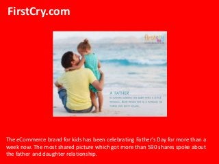 FirstCry.com
The eCommerce brand for kids has been celebrating Father’s Day for more than a
week now. The most shared pict...