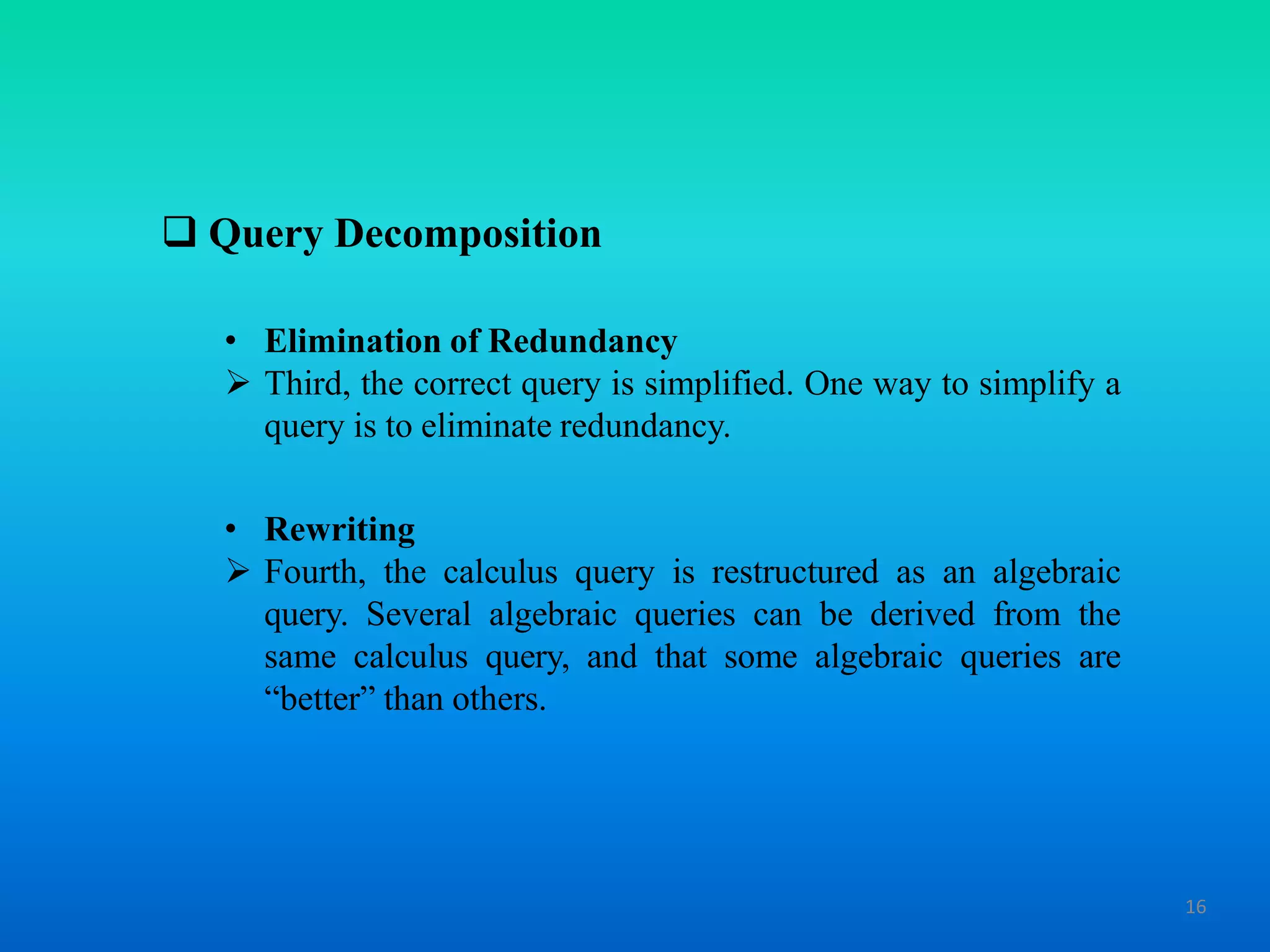 Query processing in Distributed Database System | PPTX | Databases ...
