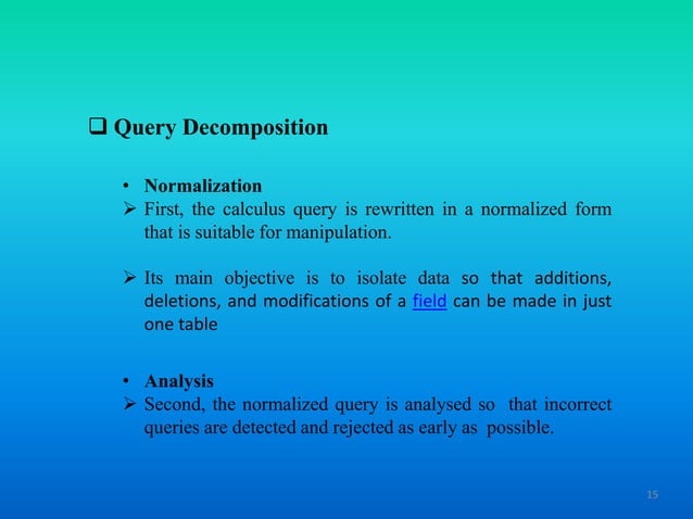 Query processing in Distributed Database System | PPTX | Databases ...