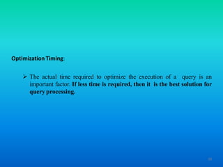Query processing in Distributed Database System | PPT