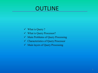 Query processing in Distributed Database System | PPT