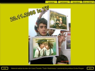 20.11.2008 la TV 