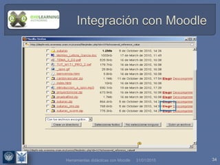 31/01/2015 34Herramientas didácticas con Moodle
 