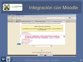 31/01/2015 36Herramientas didácticas con Moodle
 