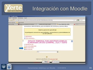 31/01/2015 55Herramientas didácticas con Moodle
 