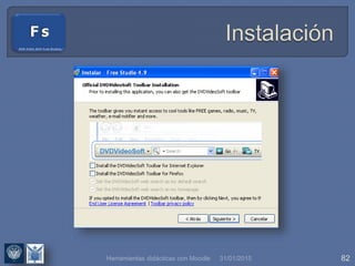 31/01/2015 82Herramientas didácticas con Moodle
 
