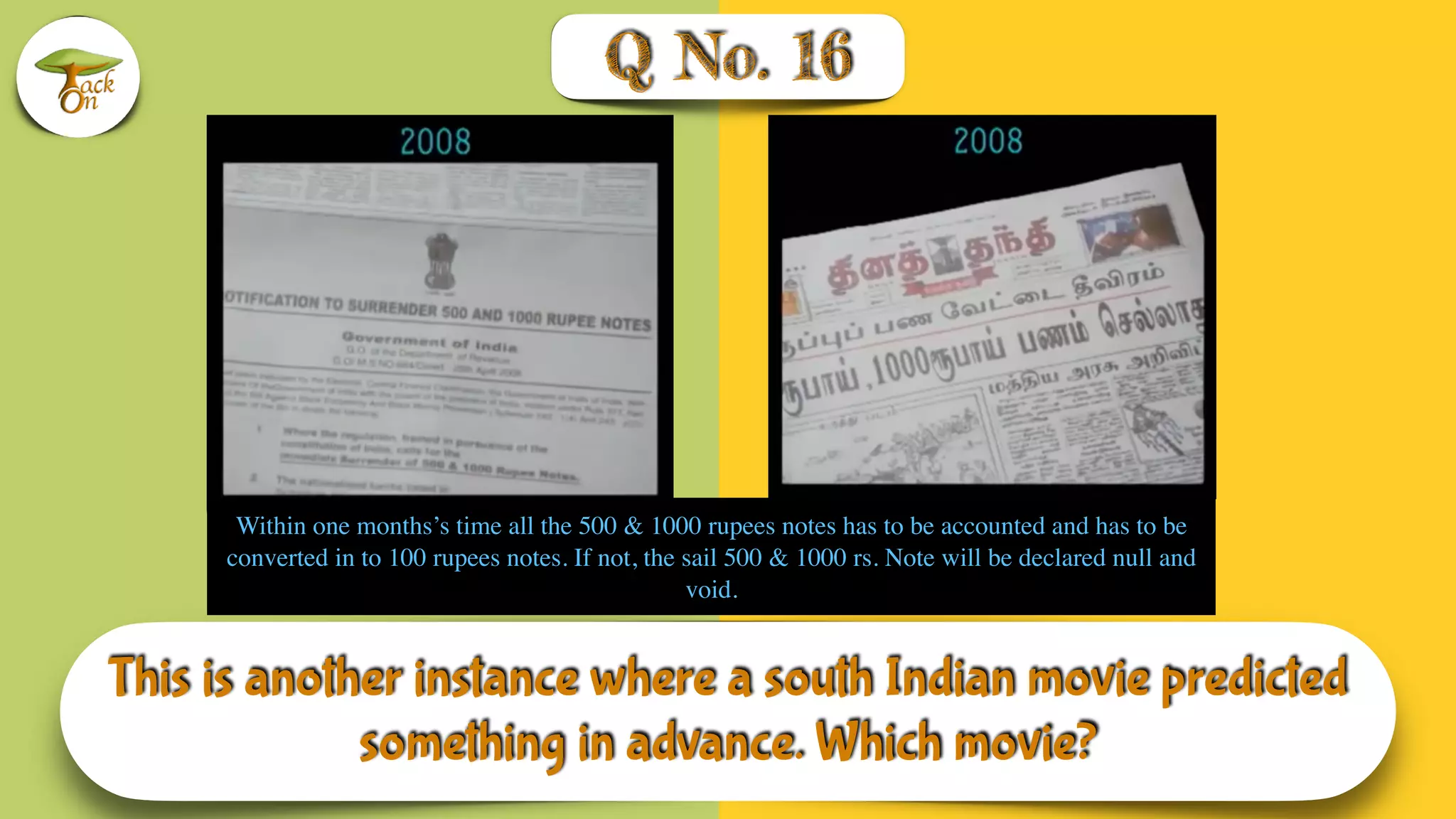 20 on 21st Century | A Vishnu Quiz | TackOn