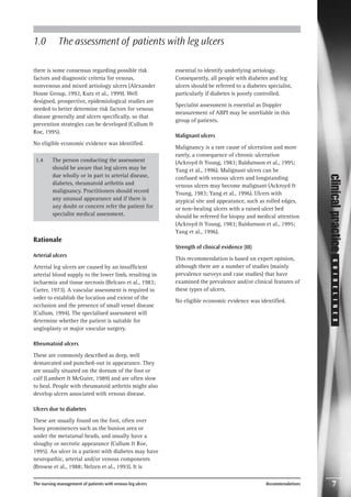 The nursing management of patients with venous leg ulcers | PDF