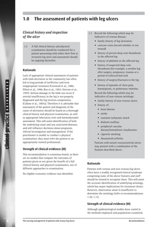 The nursing management of patients with venous leg ulcers | PDF