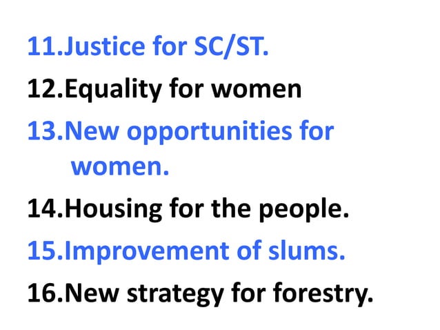 20 POINT PROGRAMME - INDIA | PPTX