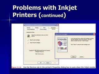 Problems with Inkjet 
Printers (continued) 
 