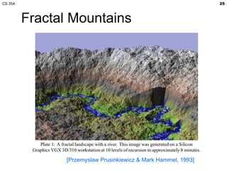 CS 354                                                           25



         Fractal Mountains




                [Prz...