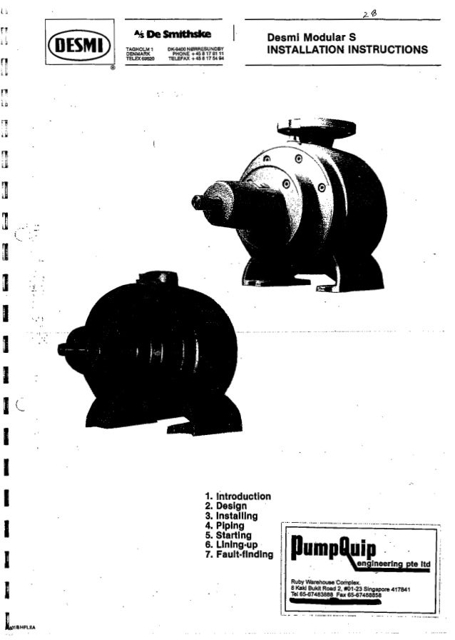 20 pump manual desmi